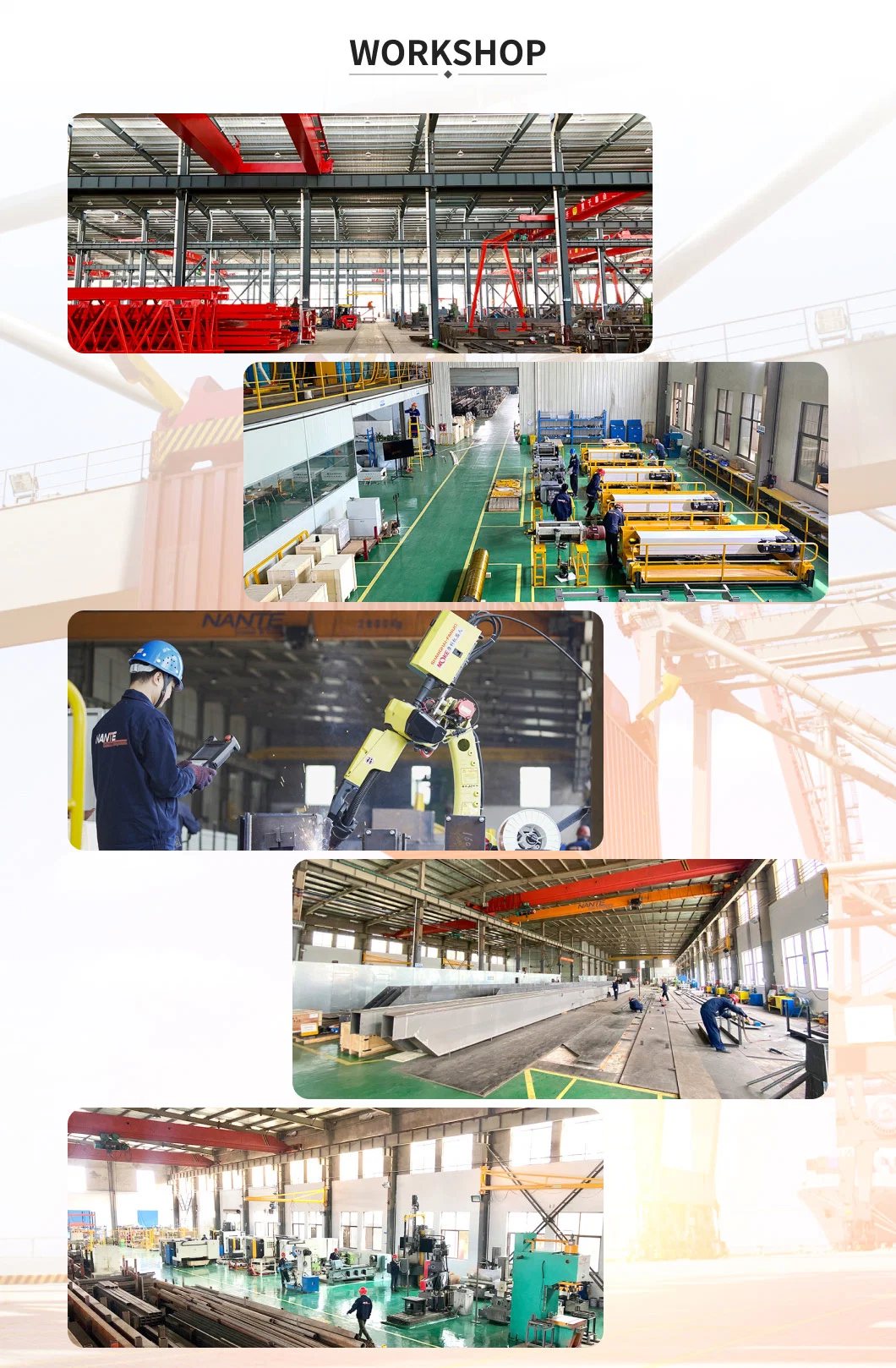 13t 10m/8m European Standard Electric Overhead Travelling Bridge Crane for Industrial Workshop