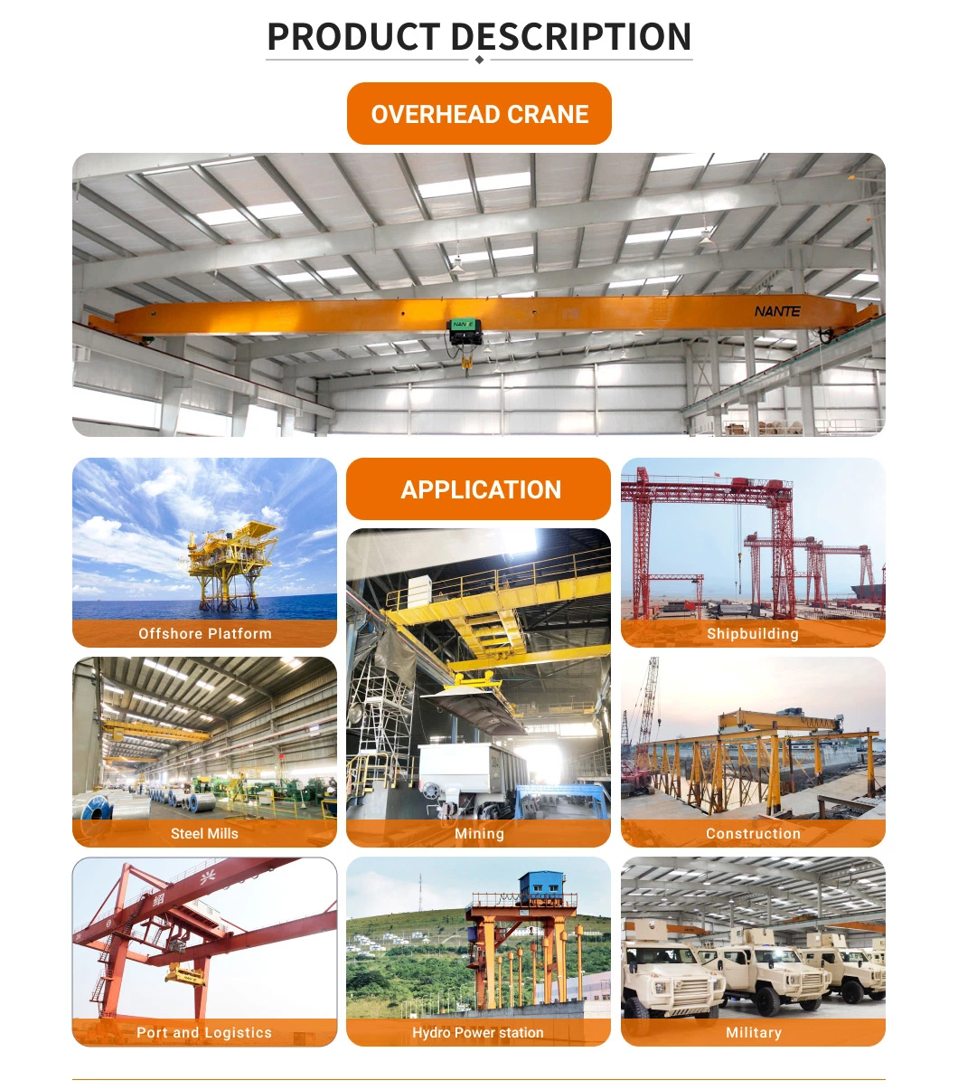 Fem Standard Electric Overhead Crane Bridge Crane